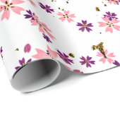 Papier Cadeau Chiyogami Yuzen Washi papier stylisé (Coin rond)