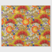 Papier Cadeau Chiyogami Yuzen Washi Style motif papier enveloppe (Plat)
