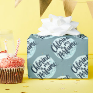 Papier Cadeau Chlorine Est Ma Citation De Nage Drôle De Parfum