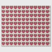 Papier Cadeau Choclate Coeurs couverts (Plat)