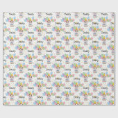 Papier Cadeau Chocolat blanc Cockapou Cavapoo Chien Anniversaire (Plat)