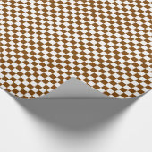 Papier Cadeau Chocolat Brown Checks (Coin)