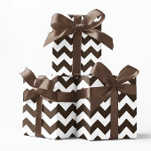 Papier Cadeau Chocolat Brown et blanc