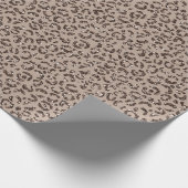 Papier Cadeau Chocolat Brown Mocha crème Parties scintillant léo (Coin)