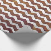 Papier Cadeau Chocolat Carmel Swirl Chevron Motif (Coin)