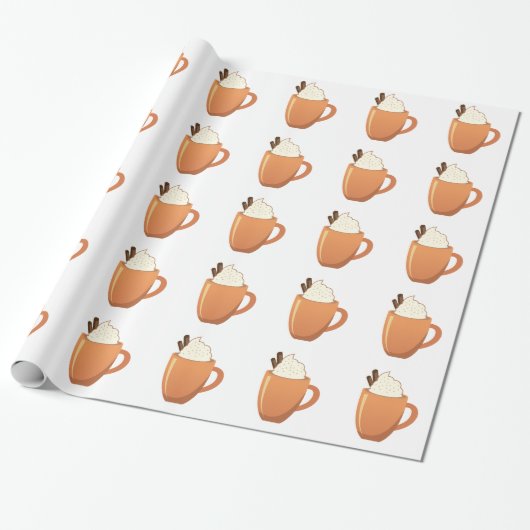 Papier Cadeau Chocolat chaud (Déroulé)