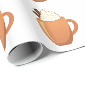 Papier Cadeau Chocolat chaud (Coin rond)