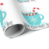 Papier Cadeau Chocolat chaud (Coin rond)