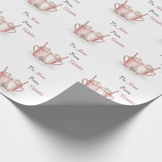 Papier Cadeau Chocolat chaud à destination et en provenance de N (Coin)