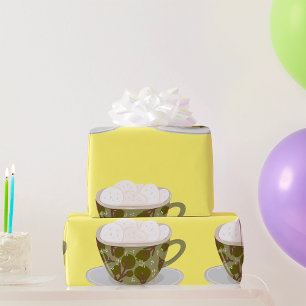 Papier Cadeau Chocolat Chaud Avec Marshmallows