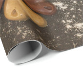 Papier Cadeau Chocolat chaud de Noël (Coin rond)