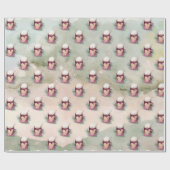 Papier Cadeau Chocolat chaud de Noël (Plat)