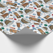 Papier Cadeau Chocolat chaud et saveurs festives (Coin)