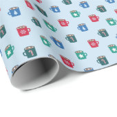 Papier Cadeau Chocolat Chaud par Primary.com (Coin rond)