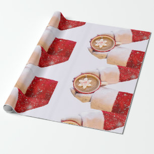 PAPIER CADEAU CHOCOLAT CHAUD POUR PÈRE NOËL