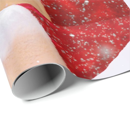 PAPIER CADEAU CHOCOLAT CHAUD POUR PÈRE NOËL (Coin rond)