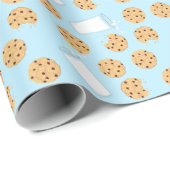 Papier Cadeau Chocolat Chip Cookie Enfants 1er Anniversaire Part (Coin rond)