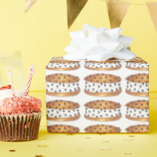 Papier Cadeau Chocolat Chip Cookie Glace Sandiches