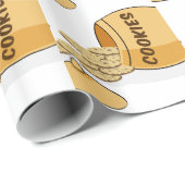 Papier Cadeau Chocolat de boîte à biscuits de nourriture de (Coin rond)