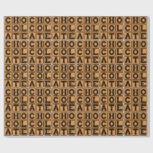 Papier Cadeau Chocolat, Dessert Sucré (Plat)