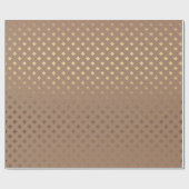 Papier Cadeau Chocolat Diamant Brown Sepia Or Metallic (Plat)