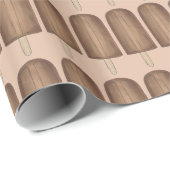 Papier Cadeau Chocolat Fudge Ice Cream Bar Popsicle Dessert Pop (Coin rond)