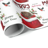 Papier Cadeau Chocolat Labrador Retriever Puppy in Gift Bag (Coin rond)