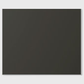 Papier Cadeau Chocolat Noir Uni (Plat)