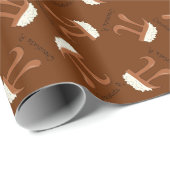 Papier Cadeau Chocolat Pi Mignon Maths Pi Day (Coin rond)