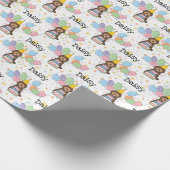 Papier Cadeau Chocolat Tan Cockapoo Chien Cavapoo Anniversaire (Coin)