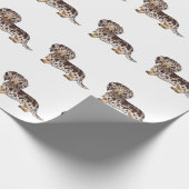 Papier Cadeau Chocolat & Tan Dapper cheveux longs Motif (Coin)