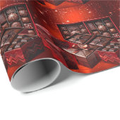 Papier Cadeau Chocolate Candy Holiday Wrapping Paper (Coin rond)