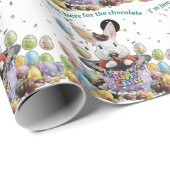 Papier Cadeau Chocolate Lover Easter (Coin rond)
