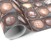 Papier Cadeau Chocolats à Gogo (Coin rond)