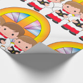 Papier Cadeau Choir Boys chantant dans l'église