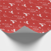 Papier Cadeau Choisir Couleur Reindeer Twinkle Lights Dashing Re (Coin)