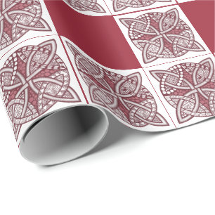 Papier Cadeau Choisissez votre couleur Celtic Knot Motif