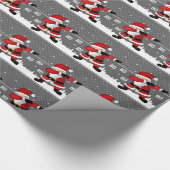 Papier Cadeau Choisissez votre propre couleur Funny Santa Claus (Coin)