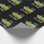 Papier Cadeau Choo-cumber Funny Concombre Pun de Concombre Dark  (Coin)