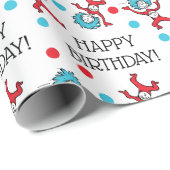 Papier Cadeau Chose 1 Chose 2 | Joyeux anniversaire (Coin rond)