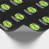 Papier Cadeau Chou émotionnel drôle Veggie Pun Dark BG (Coin)