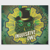 Papier Cadeau Chouette à vapeur (Plat)