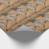 Papier Cadeau Chouette comique sibérienne (Coin)