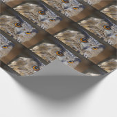 Papier Cadeau Chouette d'aigle eurasien (Coin)