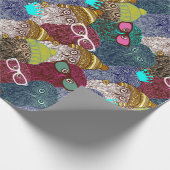 Papier Cadeau Chouette dans la couronne (Coin)