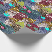 Papier Cadeau Chouette dans la couronne (Coin)