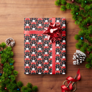 Papier Cadeau Chouette d'art populaire