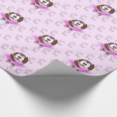 Papier Cadeau chouette de ballerine (Coin)