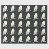 Papier Cadeau Chouette des neiges (Plat)