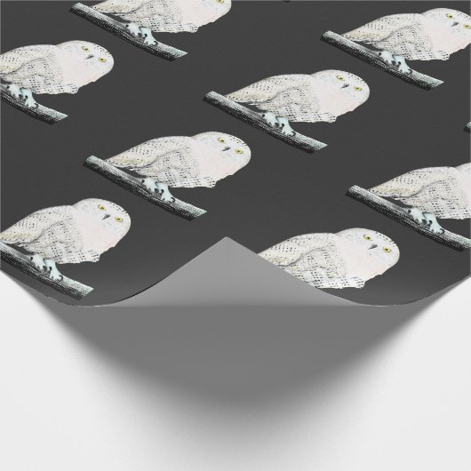 Papier Cadeau Chouette des neiges (Coin)
